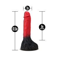 Dildo Fantasía Hombre Lobo Lycan 10.5 in. Rojo