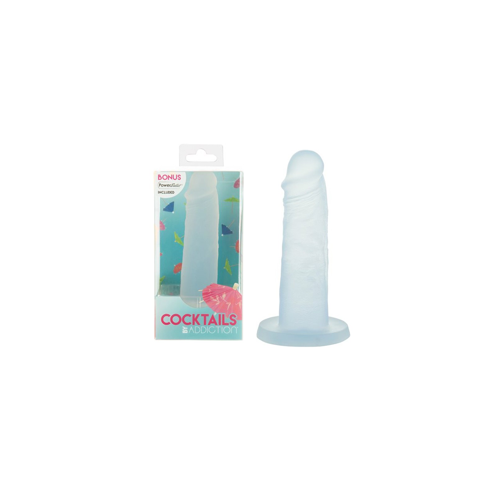 Addiction Cocktails Silicone Azul Laguna con Power Bullet Adicional