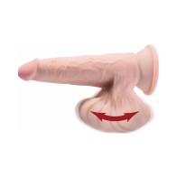 Pipedream King Cock Plus 9 in. Triple-Density Cock With Swinging Balls Dildo Beige