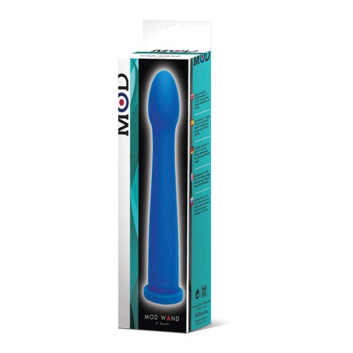 MOD Wand Silicone Smooth Vibrator - Blue