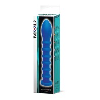 Vibrador MOD Wand de Silicona - Ribeteado - Azul - Placer Poderoso