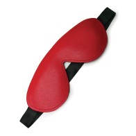 Antifaz de Cuero Acolchado Kinklab Bondage Basics Rojo