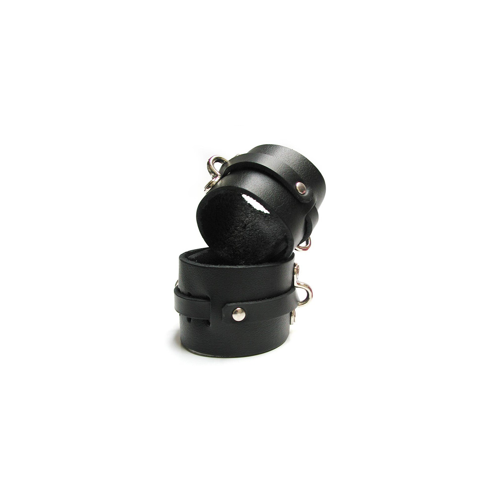 Kinklab Bondage Basics Leather Ankle Cuffs for Secure Restraint