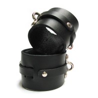 Kinklab Bondage Basics Leather Ankle Cuffs for Secure Restraint