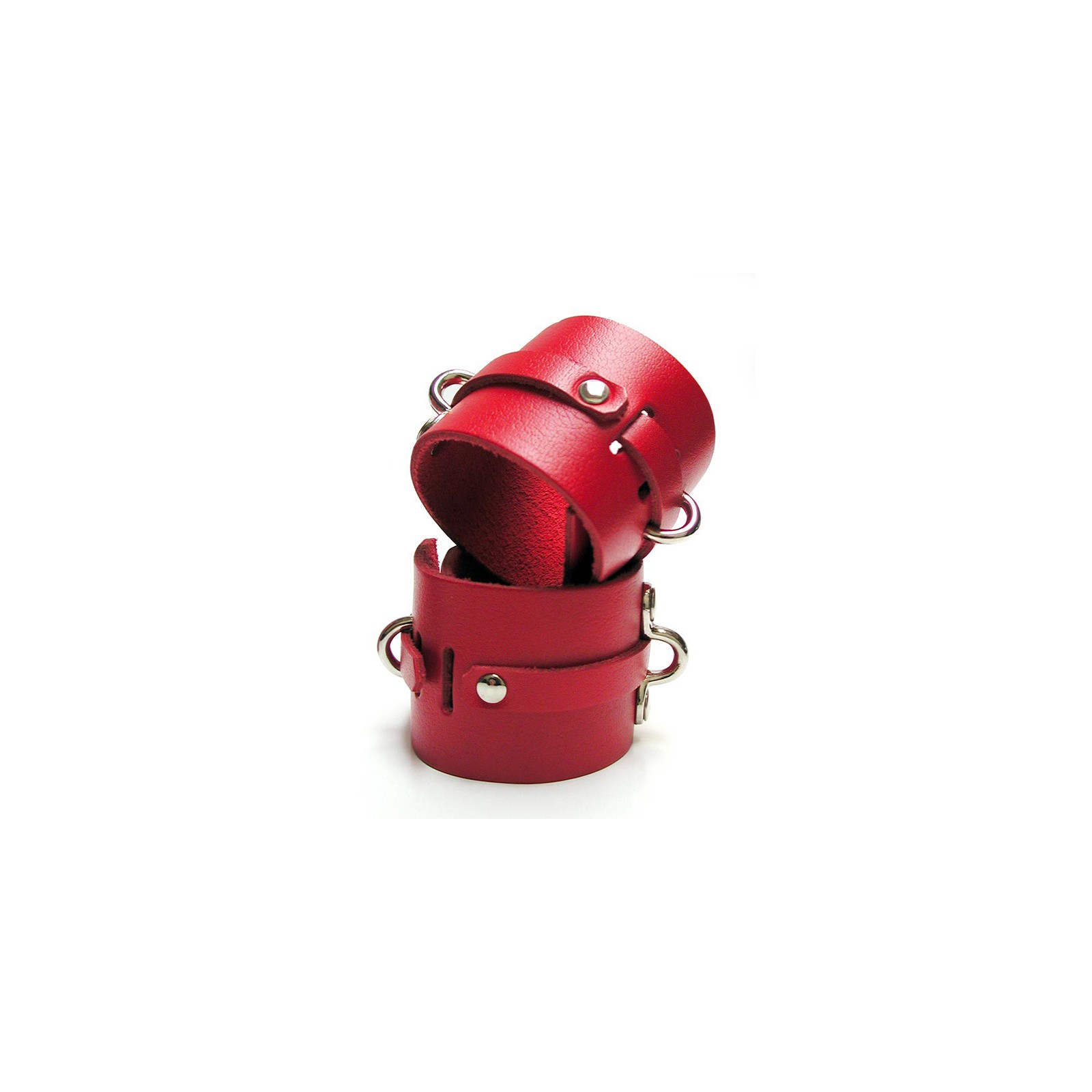 KinkLab Red Ankle Cuffs for Bondage Play