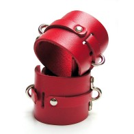 KinkLab Red Ankle Cuffs for Bondage Play