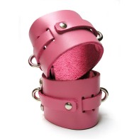 Muñequeras de Cuero Rosa Kinklab