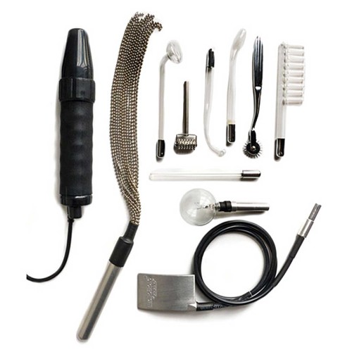 Kit Electrosex Kinklab Agent Noir para Placer Eléctrico