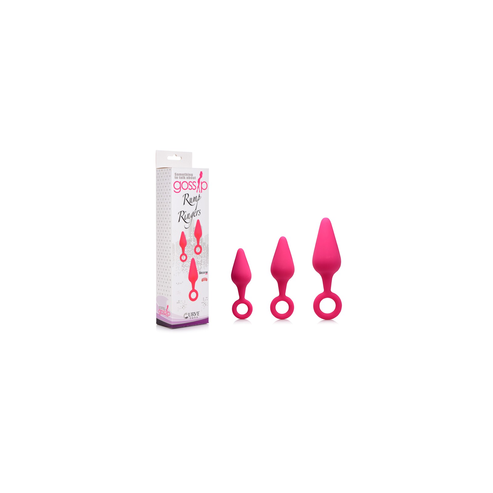 Gossip Rump Ringers 3-Piece Silicone Anal Plug Training Set