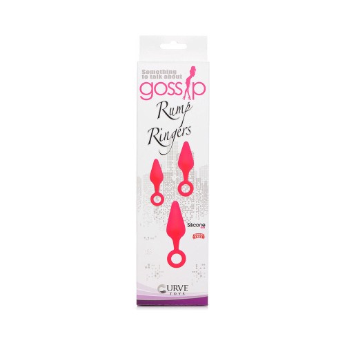 Gossip Rump Ringers Set de Entrenamiento 3 Piezas de Tapones Anales de Silicona