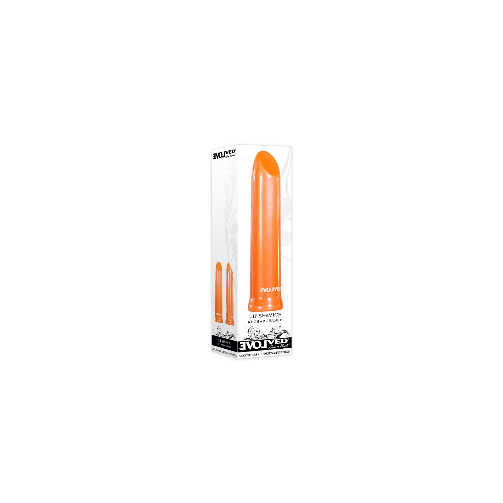 Vibrador Bullet Recargable Evolved Lip Service Naranja