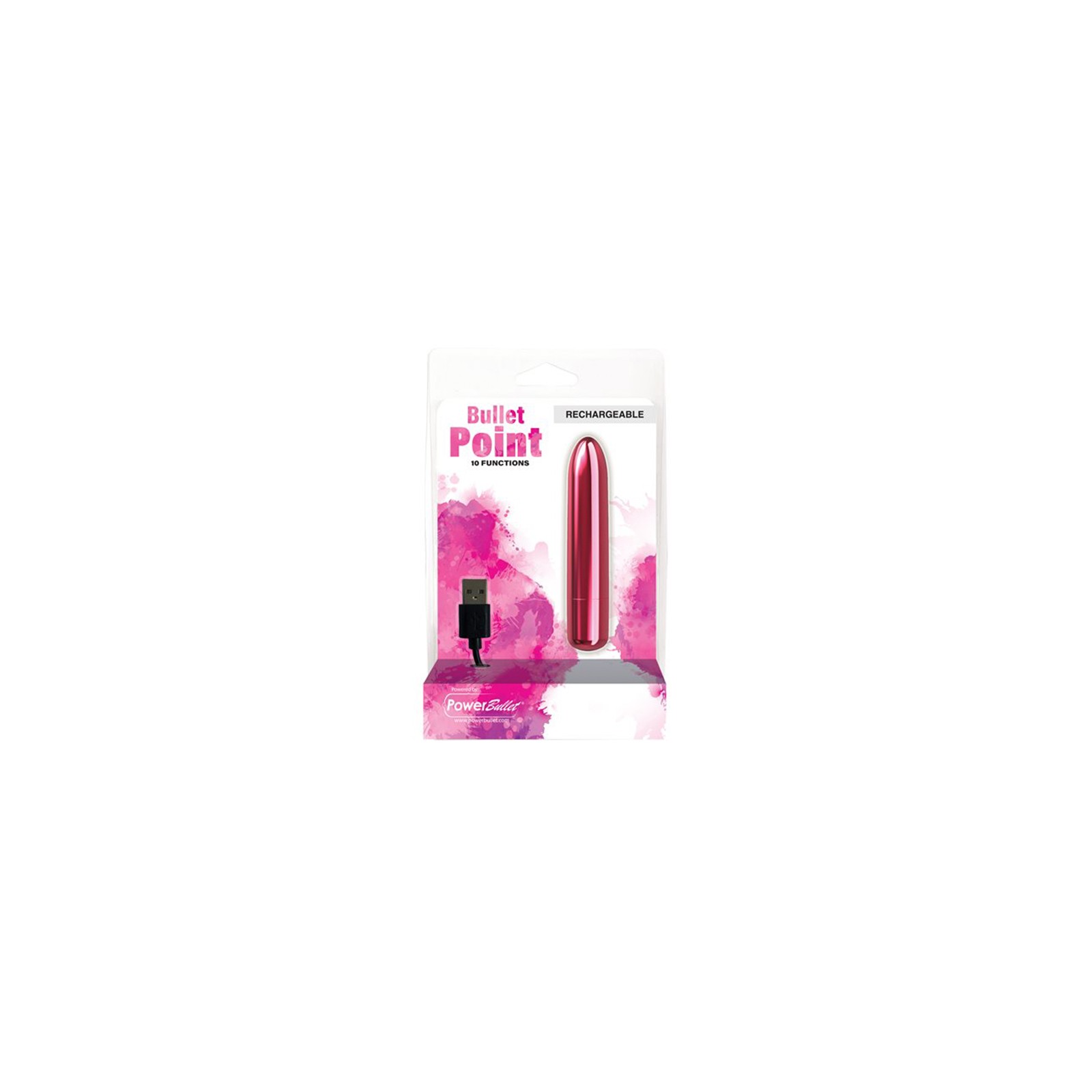 Power Bullet Point Recargable - Rosa | Vibrador Preciso