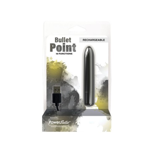 Vibrador Power Bullet Point Recargable