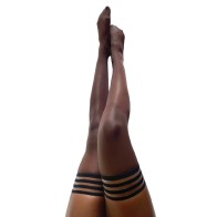 Kixies Marissa Sheer Thigh-Highs Brown