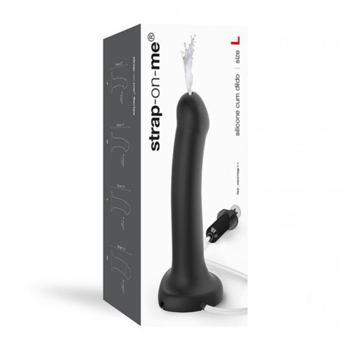 Dildo de Silicona Eyaculador Strap-On-Me Negro