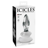 Plug Anal de Vidrio Icicles No. 91 con Ventosa