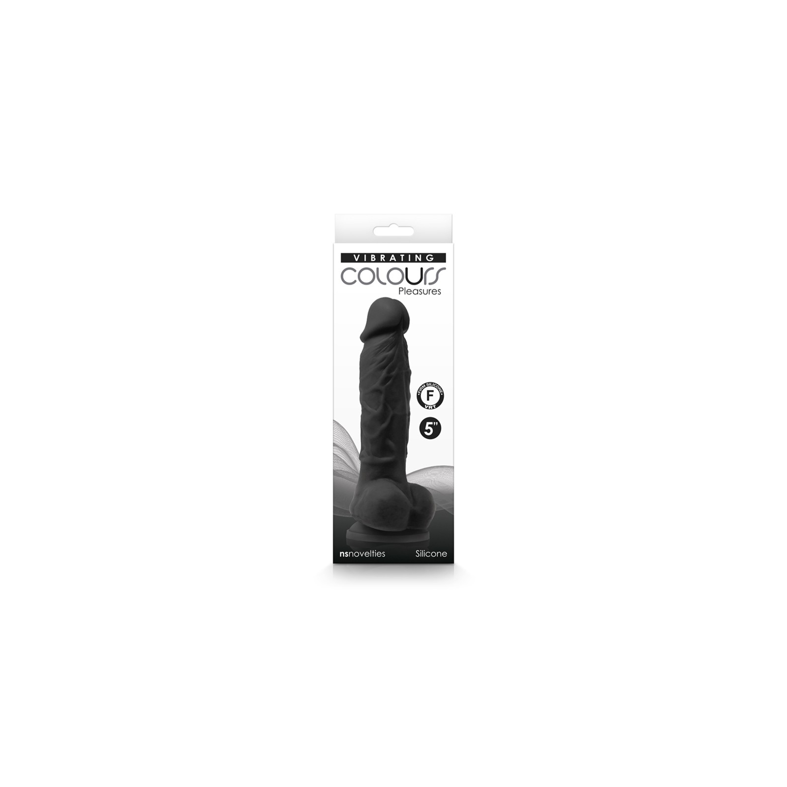 Colours Pleasures Vibrating Dildo 5 in. Black