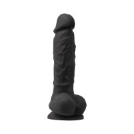 Dildo Vibrador Colours Pleasures de 5 in. Negro