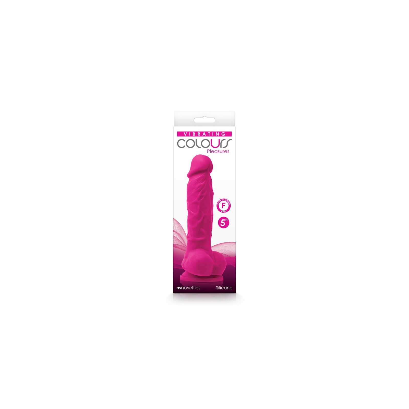 Dildo Vibrador Colours Pleasures de 5 pulgadas - Rosa