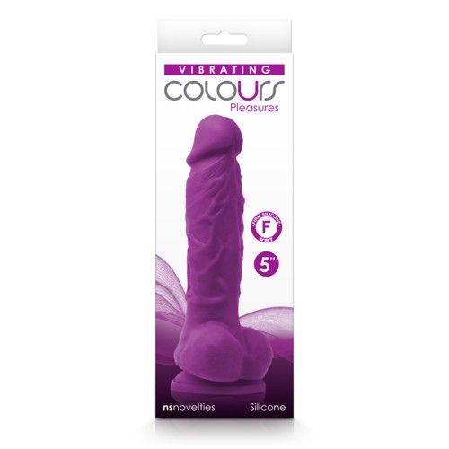 Colours Pleasures Dildo Vibrador de 5 in. para Sensaciones Mejoradas