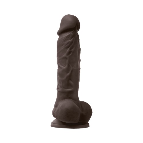 Dildo Vibrador de 5 in. Colours Pleasures Marrón Oscuro