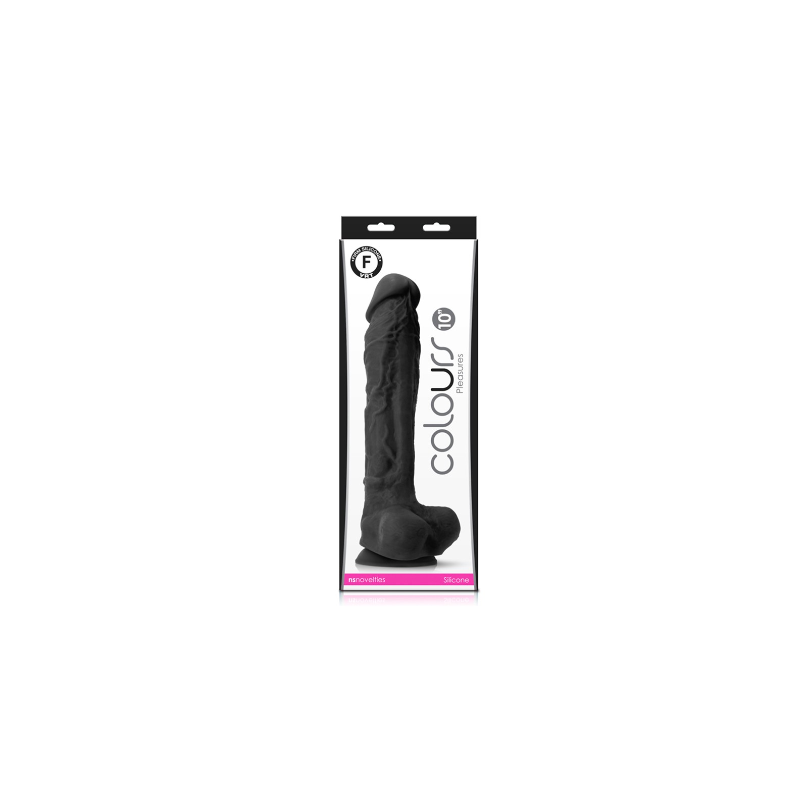 Colours Pleasures 10 in. Realistic Dildo in Black