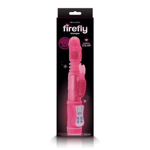 Firefly Thumper Thrusting Rabbit Vibrator Pink