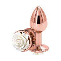 Plug Anal Rose Rear Assets Pequeño Blanco