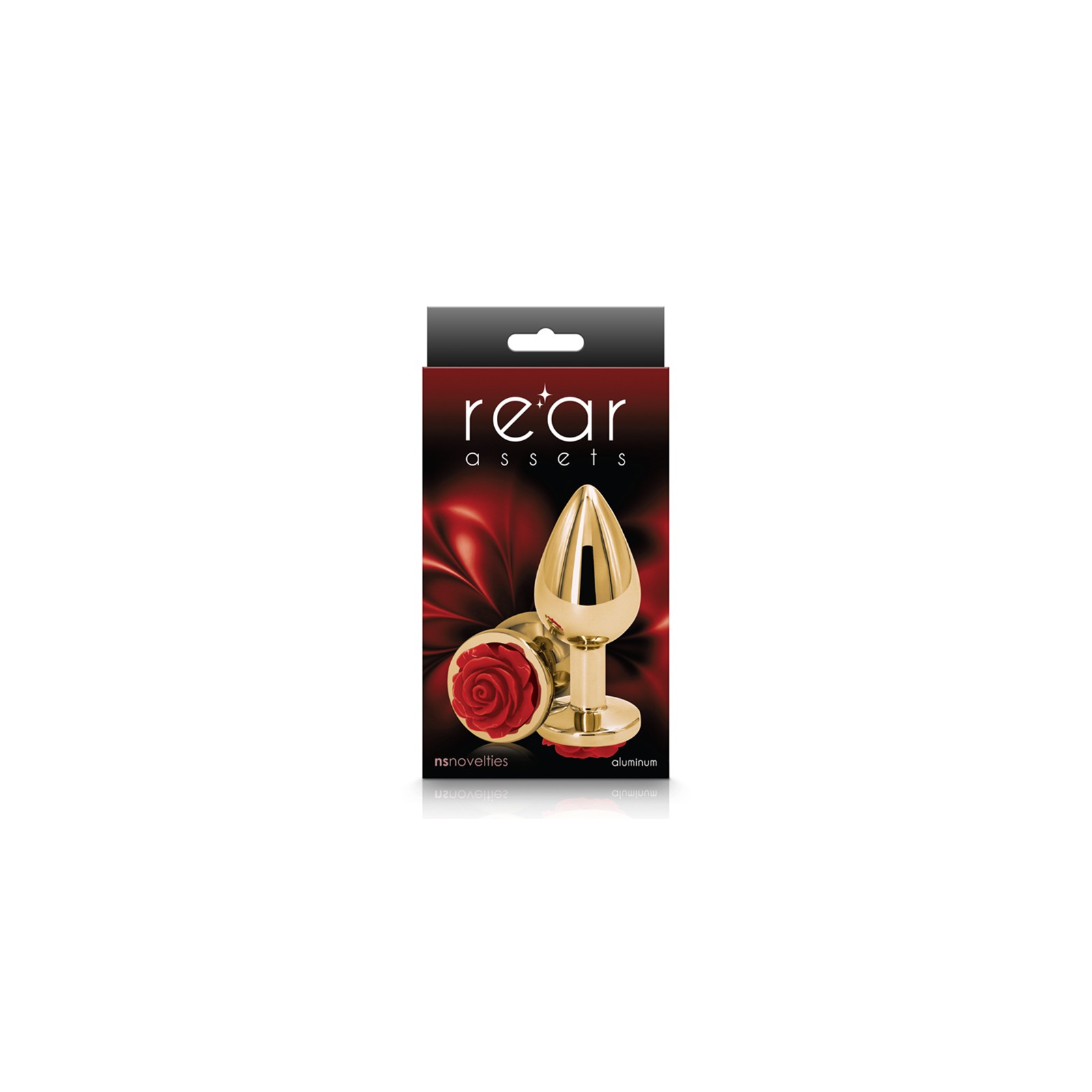 Rear Assets Rose Anal Plug Medium Red - Enhance Your Play