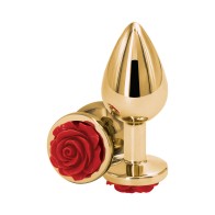 Rear Assets Rose Anal Plug Medium Red - Enhance Your Play