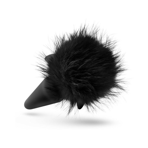 Anal Adventures Rabbit Tail Plug Black