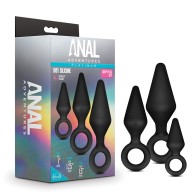 Anal Adventures Platinum Silicone Plug Kit for Exploration