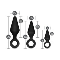 Anal Adventures Platinum Silicone Plug Kit for Exploration