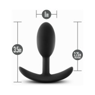 Plug Vibra Slim Ponderado Anal Adventures - Pequeño Negro