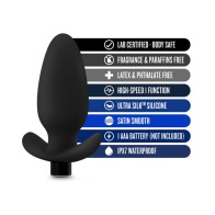 Anal Adventures Platinum Vibrating Saddle Plug - Black