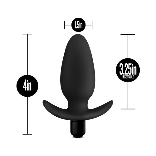 Anal Adventures Platinum Vibrating Saddle Plug - Black