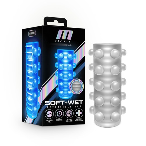 M for Men Soft + Wet Orb Reversible Stroker - Brilla en la Oscuridad