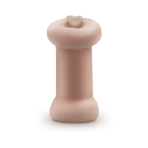 M for Men Stroker Doble Problema que Brilla en la Oscuridad Beige