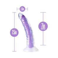 Dildo Neo Elite Brilloso en la Oscuridad Morado