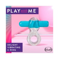 Play with Me Delight Vibrating C-Ring Blue