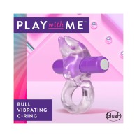 Play with Me Bull Vibrador C-Ring Morado