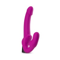 Dildo Strapless Temptasia Estella de Silicona con Vibrador Bullet Rosa