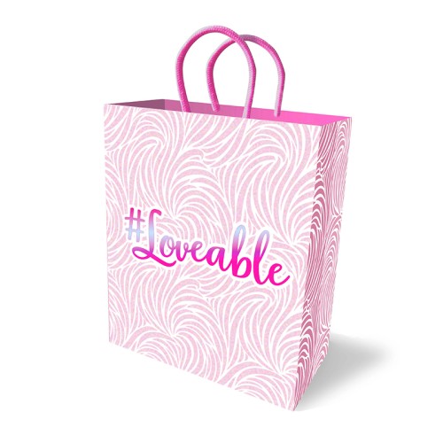 Bolsa de Regalo Loveable - Presentación Elegante y Divertida