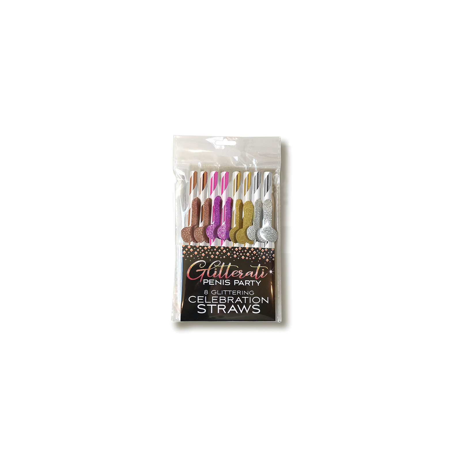 Glitterati Penis Party Straws - Fun Cocktail Accessories