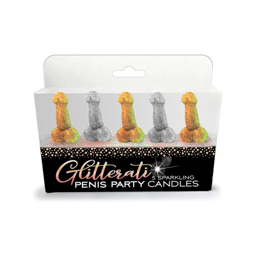 Glitterati Penis Party Sparkling Candles for Fun Celebrations