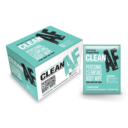 Clean AF Personal Cleaning Wipes for On-The-Go Freshness