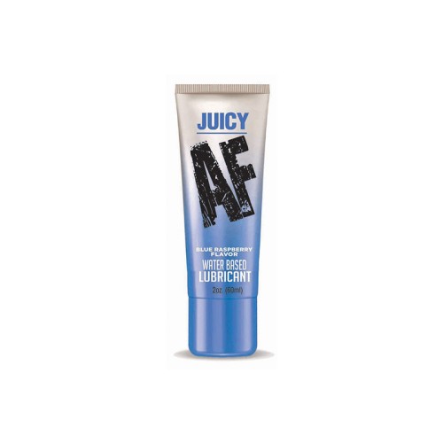 Juicy AF Water-Based Lubricant - Blue Raspberry Flavor