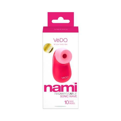 Vibrador Sónico Recargable Vedo Nami Rosa