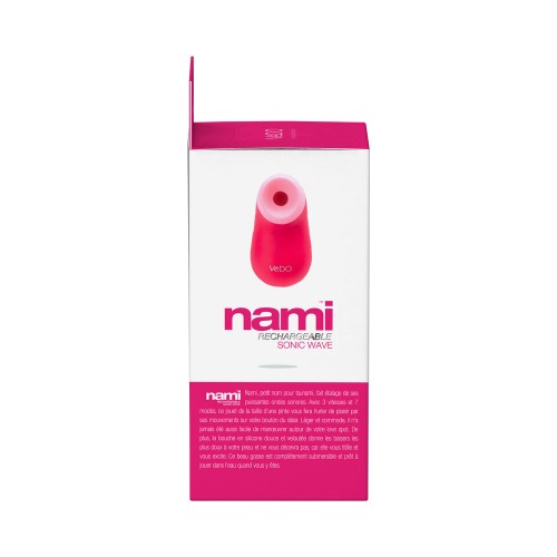 Vibrador Sónico Recargable Vedo Nami Rosa