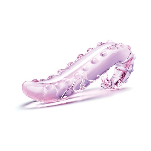 Dildo de Cristal Lick-It Rosa - Placer Definitivo